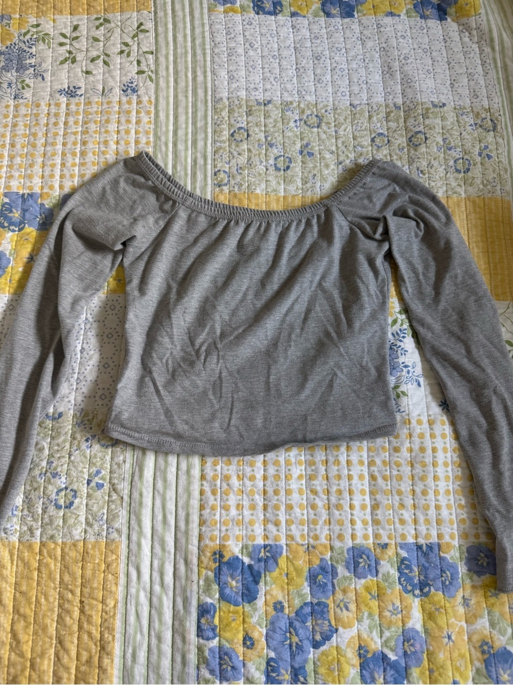 Urban Outfitters Off-the-Shoulder Long Sleeve Top